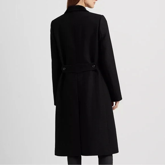 New Ralph Lauren Wool-Blend Twill Double-Breasted Coat $595 - Picture 2 of 11